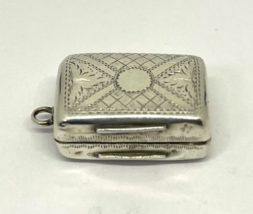 george iv silver vinaigrette - CATEGORY: ANTIQUE BOXES - DATED 1800