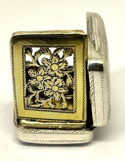 SILVER VINAIGRETTE LONDON 1806 JOHN DEATH - ADDITIONAL PHOTO 3
