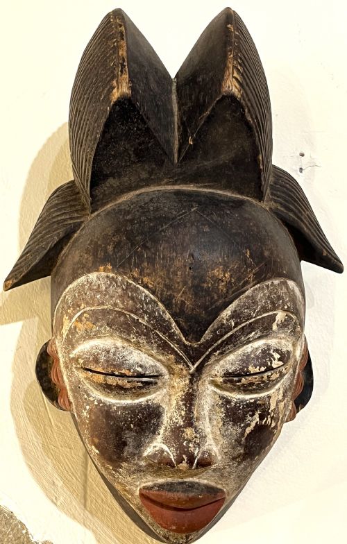 antique tribal mask - CATEGORY: ANTIQUE MISCELLANEOUS - DATED 1910