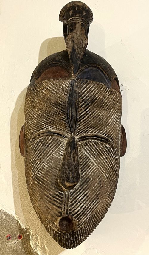 antique tribal mask - CATEGORY: ANTIQUE MISCELLANEOUS - DATED 1910