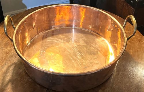 COUNTRY HOUSE COPPER TWIN HANDLED PRESERVE PAN - ADDITIONAL PHOTO 2