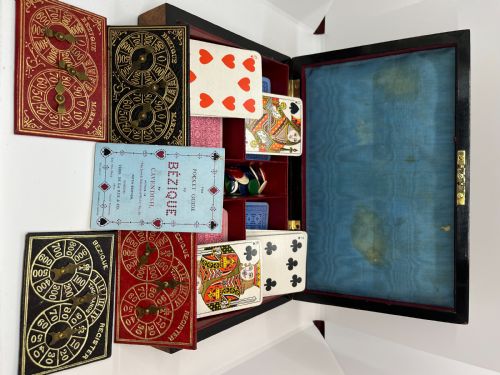 BETJEMANN BURR WALNUT GAMES BOX - ADDITIONAL PHOTO 6