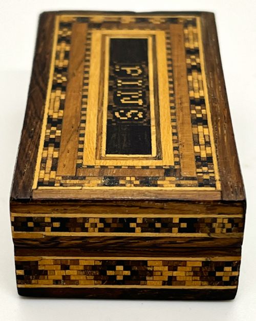 FINE TUNBRIDGE WARE RECTANGULAR PIN BOX - ADDITIONAL PHOTO 2