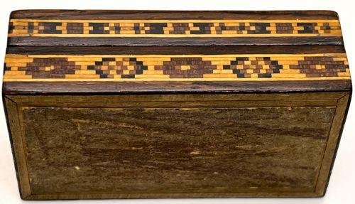 TUNBRIDGE WARE INLAID MARQUETRY MATCHES BOX - ADDITIONAL PHOTO 3