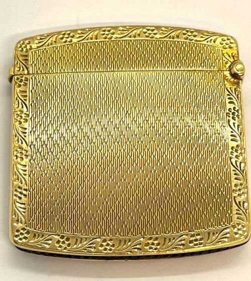FINE ANTIQUE CHESTER 9CT GOLD VESTA CASE - ADDITIONAL PHOTO 1