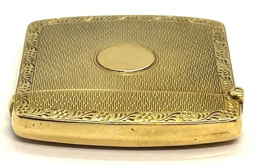 FINE ANTIQUE CHESTER 9CT GOLD VESTA CASE - ADDITIONAL PHOTO 7