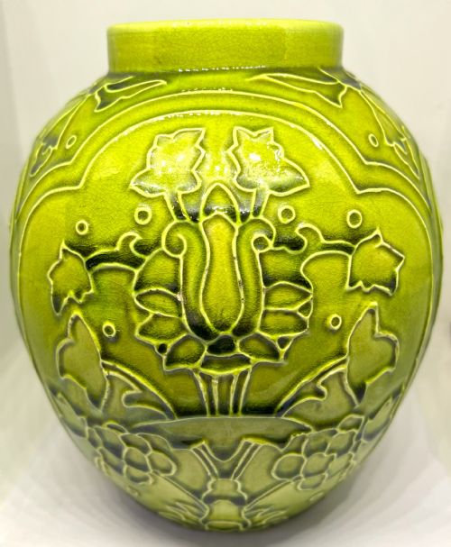 BURMANTOFTS FAIENCE OVOID VASE - ADDITIONAL PHOTO 1