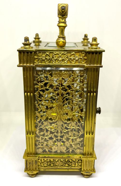 FINE LATE 19TH CENTURY GILDED BRASS CARRIAGE CLOCK - ADDITIONAL PHOTO 2