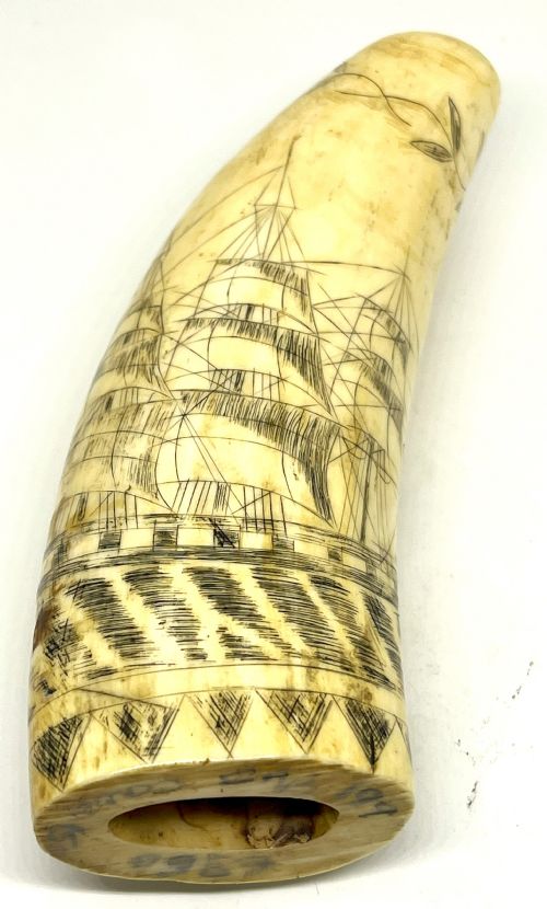 19th century american scrimshaw - CATEGORY: ANTIQUE MISCELLANEOUS - DATED 1880