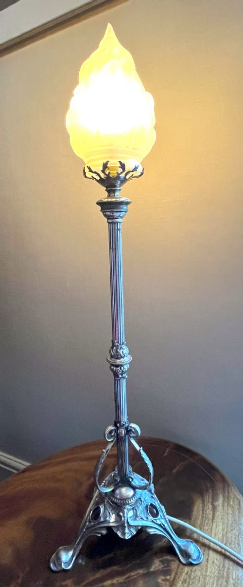 walker hall table lamp from the gaiety theatre dublin - CATEGORY: ANTIQUE LIGHTING - DATED 1900