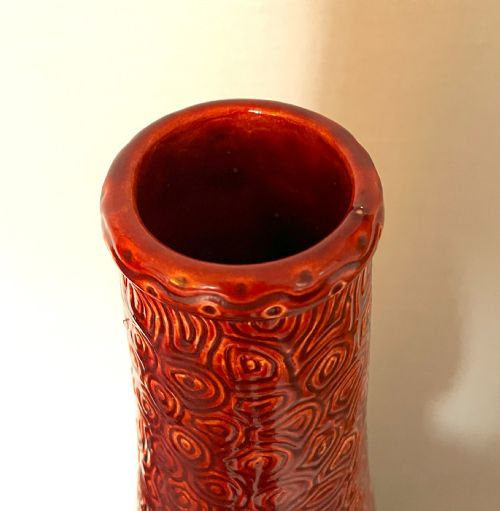 LARGE BURMANTOFTS POTTERY TAPERING VASE - ADDITIONAL PHOTO 1