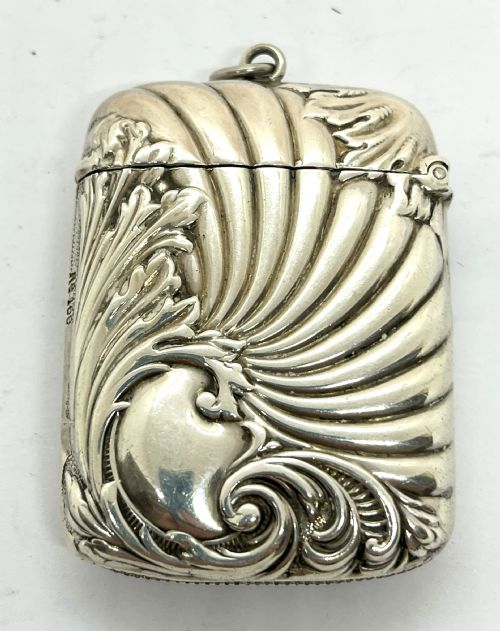 FINE SILVER REPOUSSE WORK VESTA CASE - ADDITIONAL PHOTO 1
