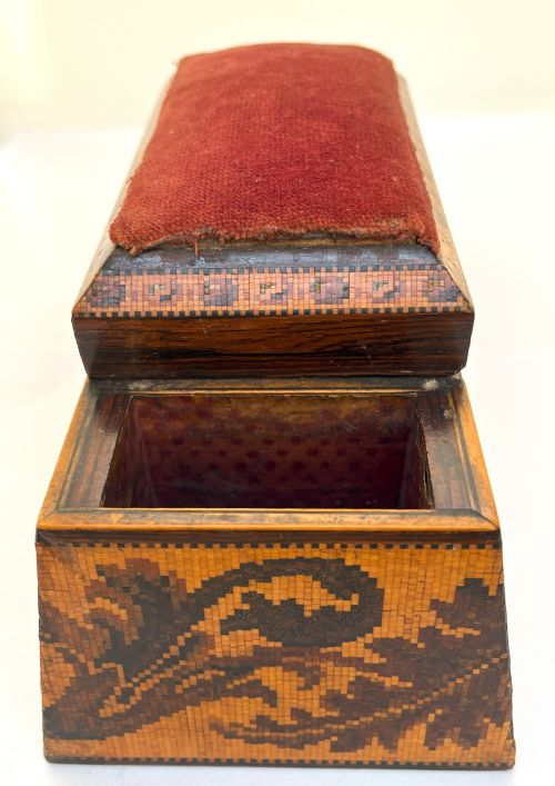 EDMUND NYE TUNBRIDGE WARE SEWING BOX - ADDITIONAL PHOTO 2