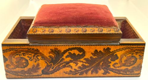 EDMUND NYE TUNBRIDGE WARE SEWING BOX - ADDITIONAL PHOTO 5