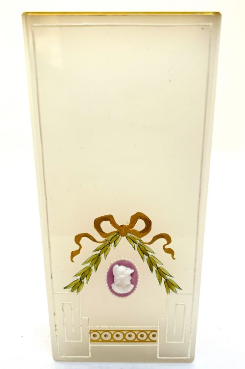 joseph riedel art nouveau glass vase - CATEGORY: ANTIQUE GLASS - DATED 1900