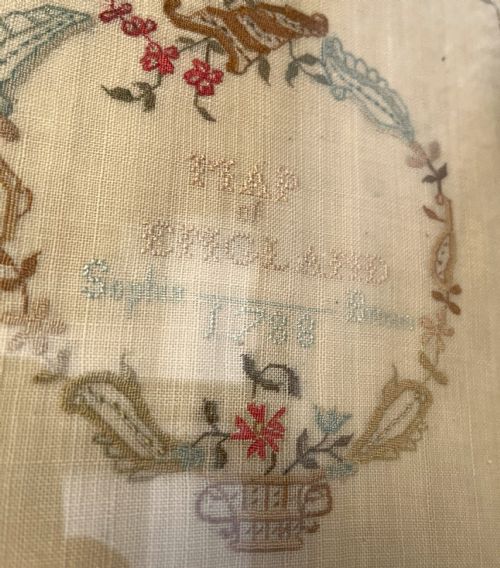 GEORGIAN MAP SAMPLER DATED 1788 - ADDITIONAL PHOTO 1