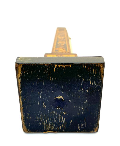 VICTORIAN TUNBRIDGE WARE OBELISK DESK THERMOMETER - ADDITIONAL PHOTO 6