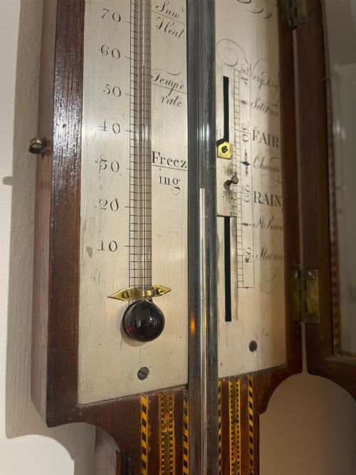 RONCHETTI OF HOLBORN PARQUETRY BAROMETER - ADDITIONAL PHOTO 6