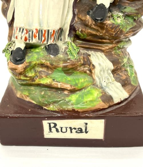 EARLY STAFFORDSHIRE PEARLWARE BOCAGE SONGSTRESS FIGURE - ADDITIONAL PHOTO 2