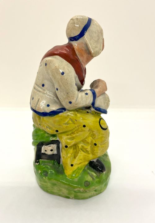 EARLY STAFFORDSHIRE PEARLWARE JOBSON NELL FIGURES - ADDITIONAL PHOTO 6
