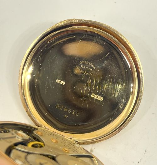 FINE WALTHAM 9CT GOLD OPEN FACE POCKET WATCH - ADDITIONAL PHOTO 6