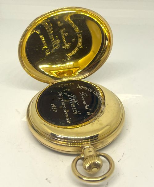 FINE BUREN GRAND PRIX 9CT GOLD POCKET WATCH - ADDITIONAL PHOTO 4