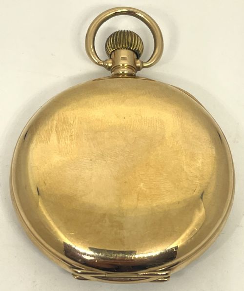 9CT GOLD SWISS VERTEX REVUE POCKET WATCH - ADDITIONAL PHOTO 2