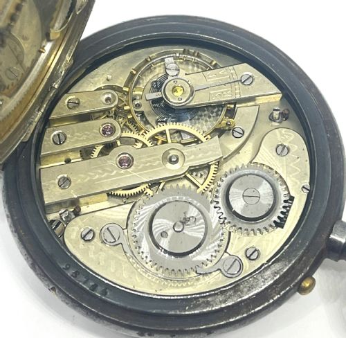 RARE WW1 INTEREST BREVETTE DOUBLE SIDED CALENDAR POCKET WATCH - ADDITIONAL PHOTO 8