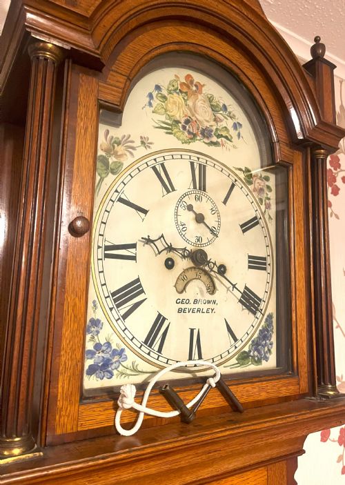 GEORGE III LONGCASE CLOCK GEORGE BROWN BEVERLEY - ADDITIONAL PHOTO 13