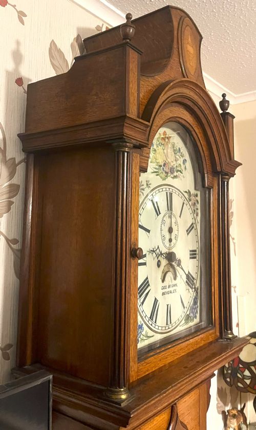 GEORGE III LONGCASE CLOCK GEORGE BROWN BEVERLEY - ADDITIONAL PHOTO 14