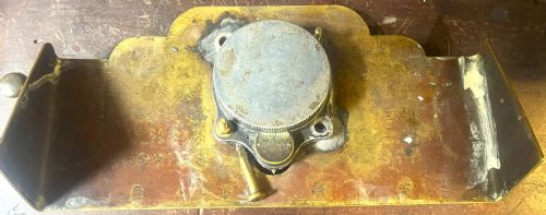 WW2 LUFTWAFFE AIRCRAFT COCKPIT CLOCK WITH BRASS SERVICE DISPLAY MOUNT - ADDITIONAL PHOTO 4