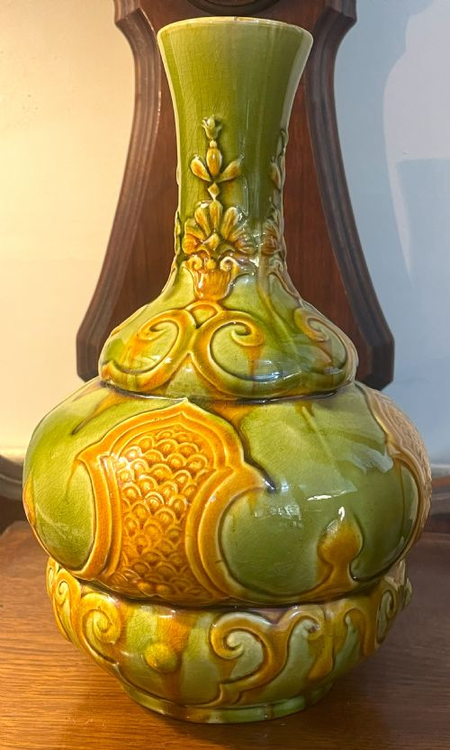 RARE WORTLEY POTTERY LEEDS BULBOUS VASE - ADDITIONAL PHOTO 3