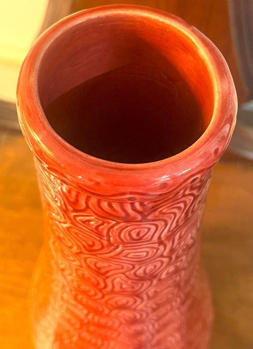 LARGE BURMANTOFTS POTTERY FAIENCE VASE - ADDITIONAL PHOTO 2