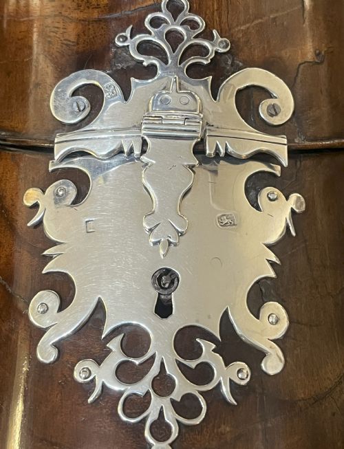 GEORGIAN KNIFE BOX WITH SILVER MOUNTS - ADDITIONAL PHOTO 8