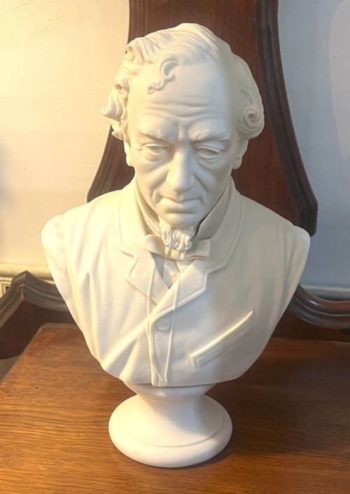 fine 19th century parian bust of disraeli - CATEGORY: ANTIQUE CERAMICS - DATED 19TH CENTURY