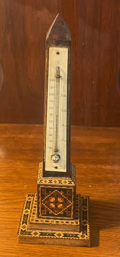 TUNBRIDGE WARE CLEOPATRA'S NEEDLE THERMOMETER
