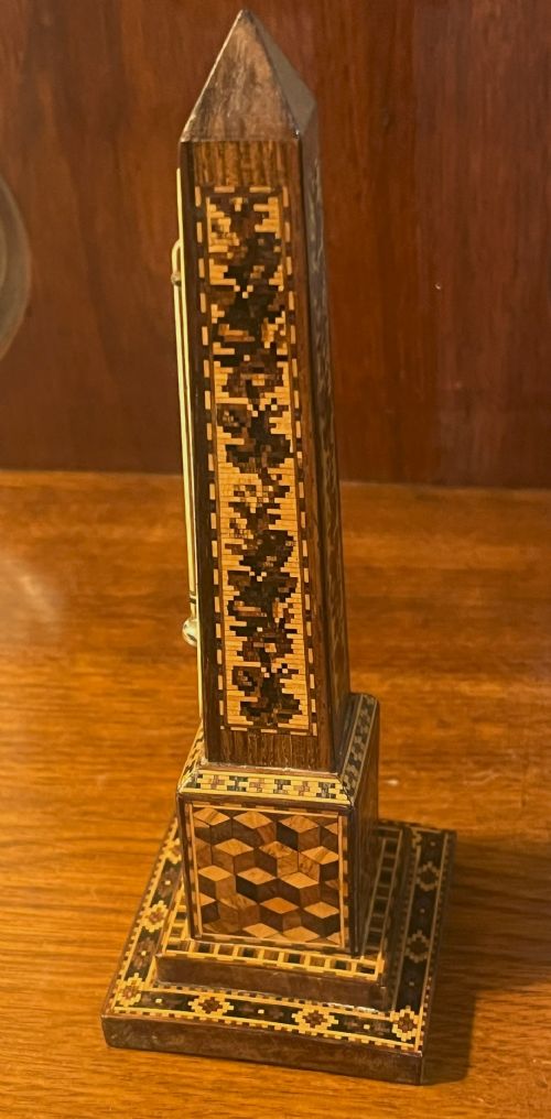 TUNBRIDGE WARE CLEOPATRA'S NEEDLE THERMOMETER - ADDITIONAL PHOTO 2