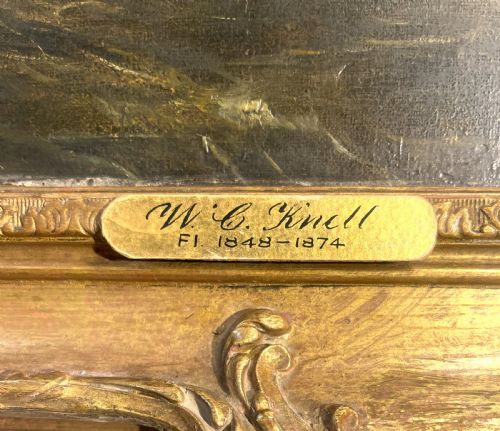 LARGE WILLIAM CALCOTT KNELL OIL ON CANVAS - ADDITIONAL PHOTO 4