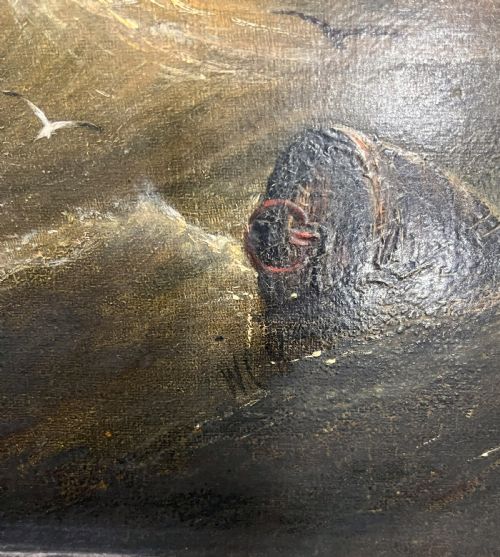 LARGE WILLIAM CALCOTT KNELL OIL ON CANVAS - ADDITIONAL PHOTO 10