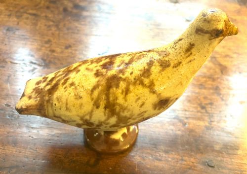 RARE 19TH CENTURY EARTHENWARE BIRD WHISTLE - ADDITIONAL PHOTO 1