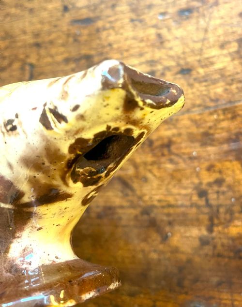 RARE 19TH CENTURY EARTHENWARE BIRD WHISTLE - ADDITIONAL PHOTO 4