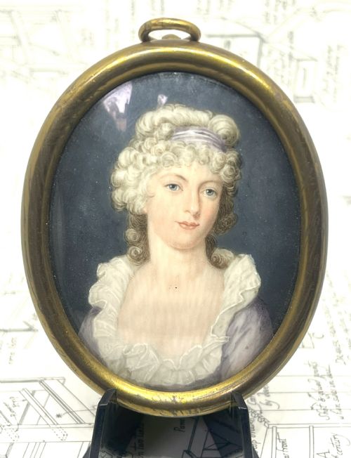 george iii portrait miniature - CATEGORY: ANTIQUE ART - DATED GEORGIAN