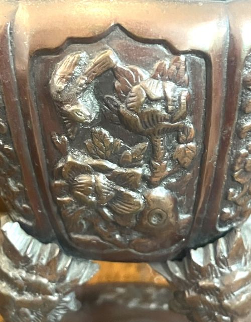 JAPANESE BRONZE INCENSE BURNER - ADDITIONAL PHOTO 3