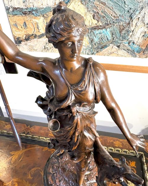 FRANZ IFFLAND 18861925 BRONZE OF DIANA - ADDITIONAL PHOTO 1