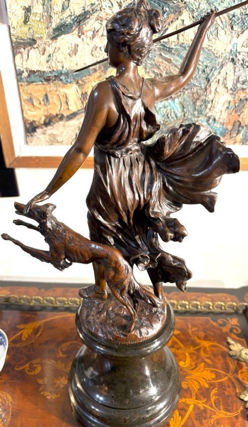 FRANZ IFFLAND 18861925 BRONZE OF DIANA - ADDITIONAL PHOTO 3