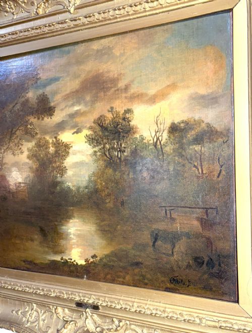 JACOBUS THEODORUS ABELS OIL ON CANVAS C1840 - ADDITIONAL PHOTO 10