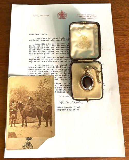fig 2. Gold Mourning Locket Given By Queen Victoria To Her Housekeeper