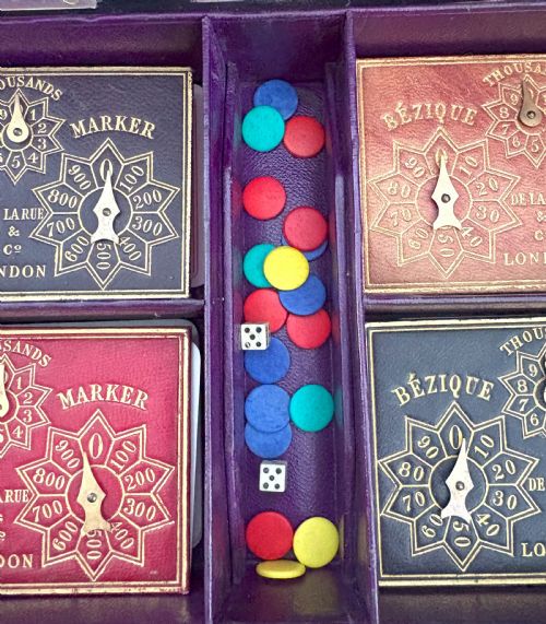 FINEST QUALITY COROMANDEL BEZIQUE GAMES BOX - ADDITIONAL PHOTO 4