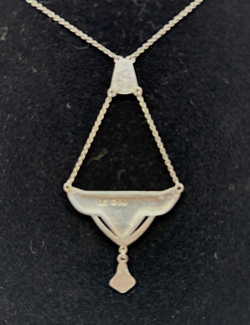 CHARLES HORNER SILVER AND ENAMEL ARTS CRAFTS PENDANT - ADDITIONAL PHOTO 1