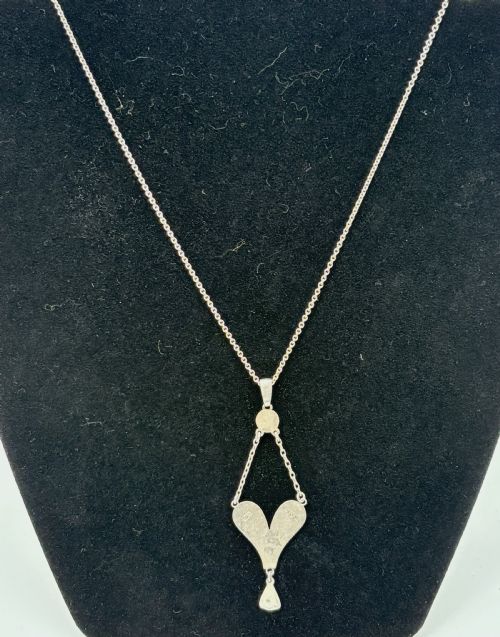 CHARLES HORNER SILVER AND ENAMEL ARTS CRAFTS PENDANT - ADDITIONAL PHOTO 1